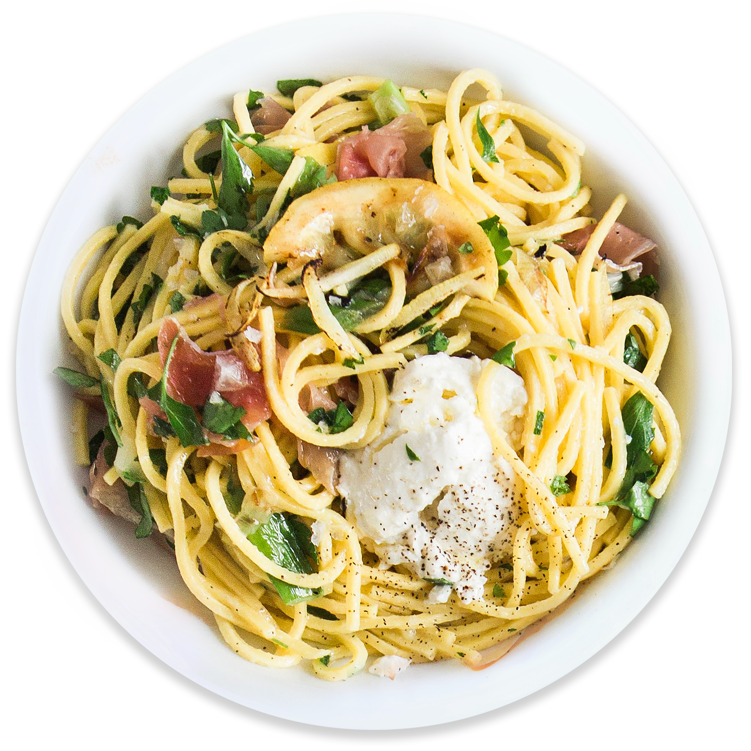 Tossed Prosciutto Pasta